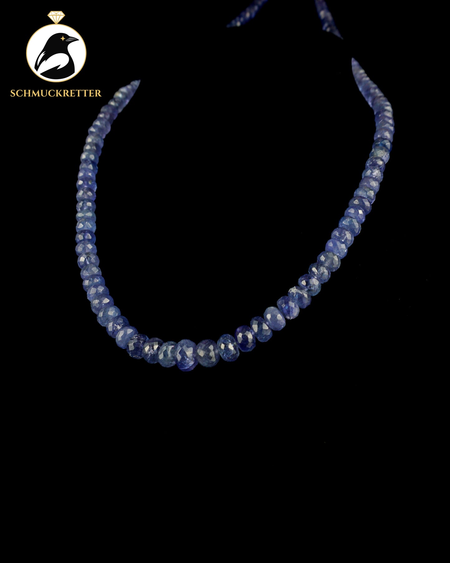Harry Ivens Tansanitkette mit 925 Silber Magnetverschluss - circa 160 Karat