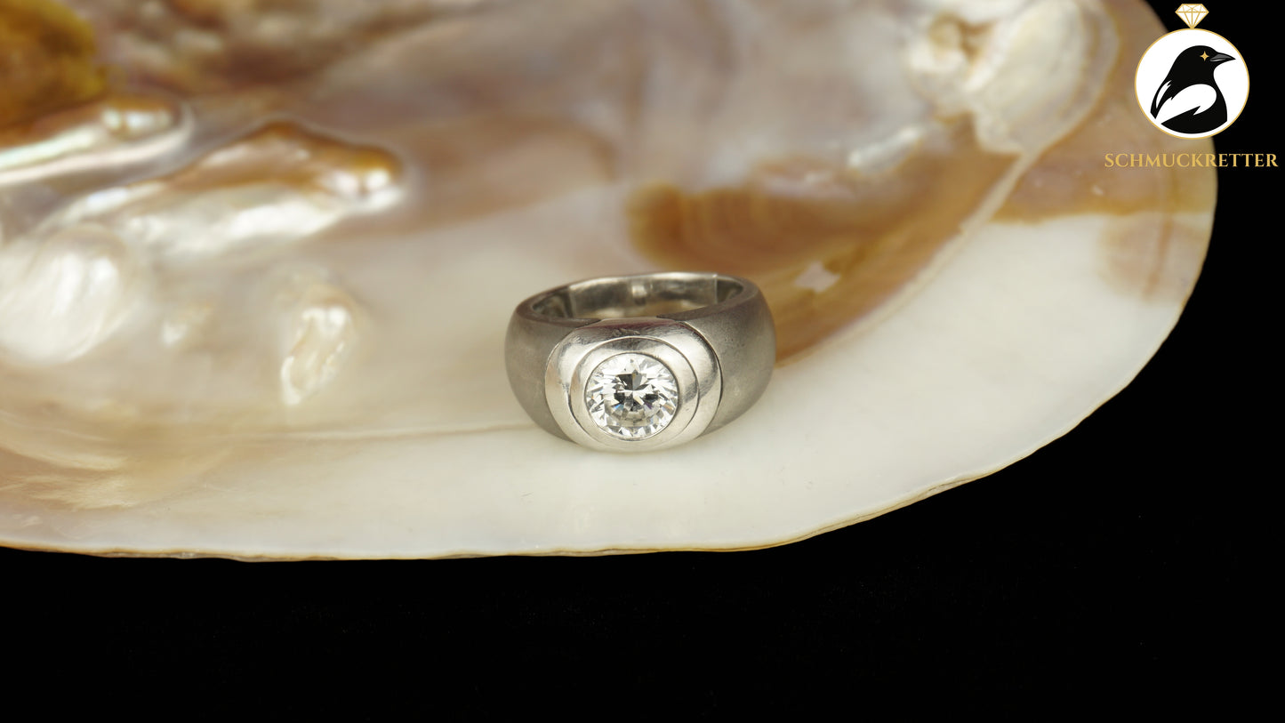Ring aus 925 Silber mit Zirkonia - von Diamonique, Gr. 56, SALE