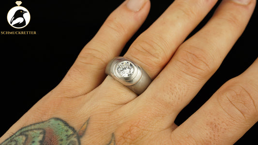 Ring aus 925 Silber mit Zirkonia - von Diamonique, Gr. 56, SALE