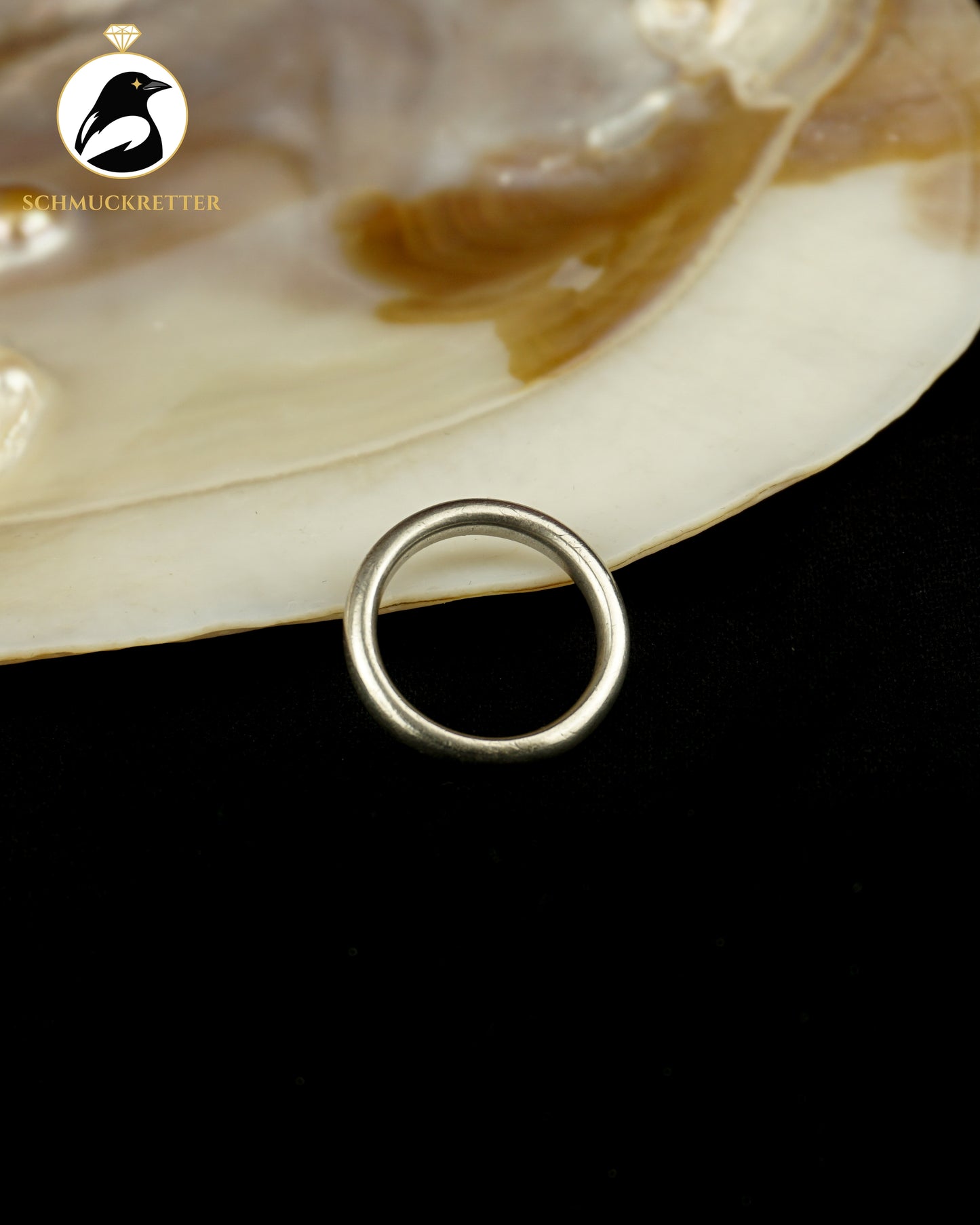Schlichter 925 Silber Ring, Gr. 47