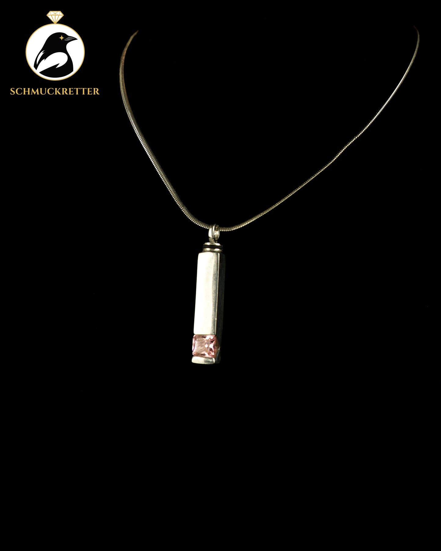 925 Silber Kette mit Geheimfach-Anhänger
