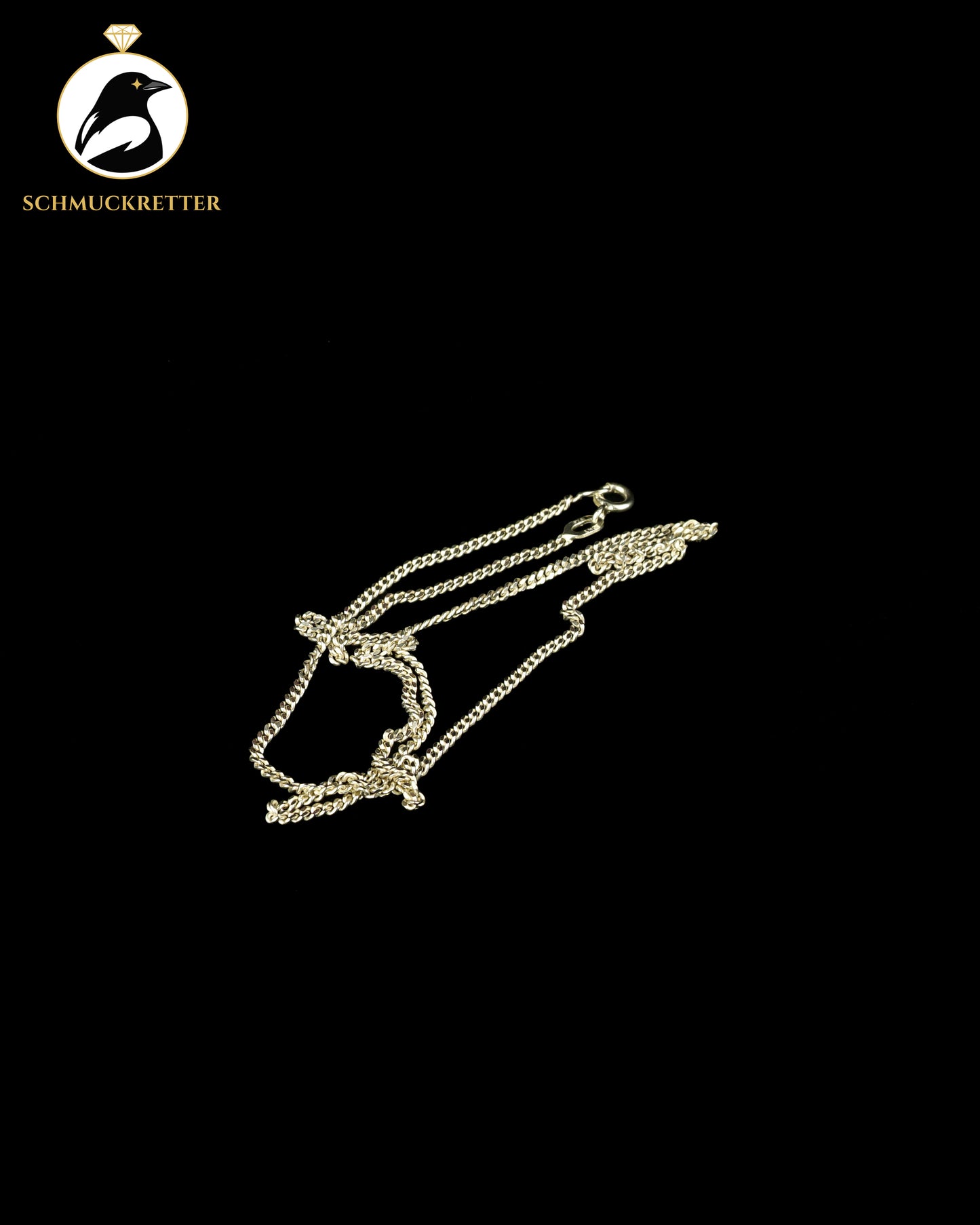 925 Silber Panzerkette, 40cm