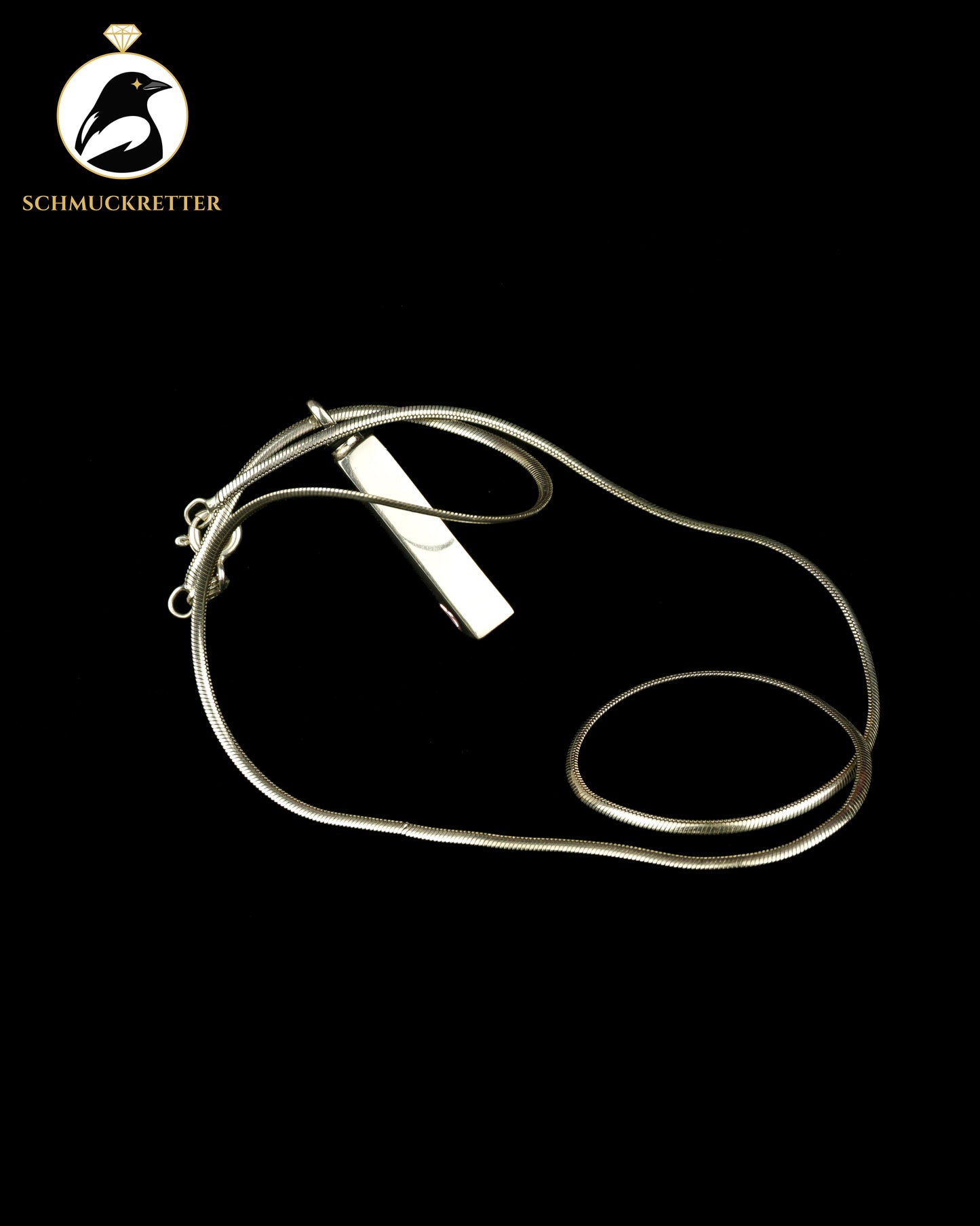 925 Silber Kette mit Geheimfach-Anhänger