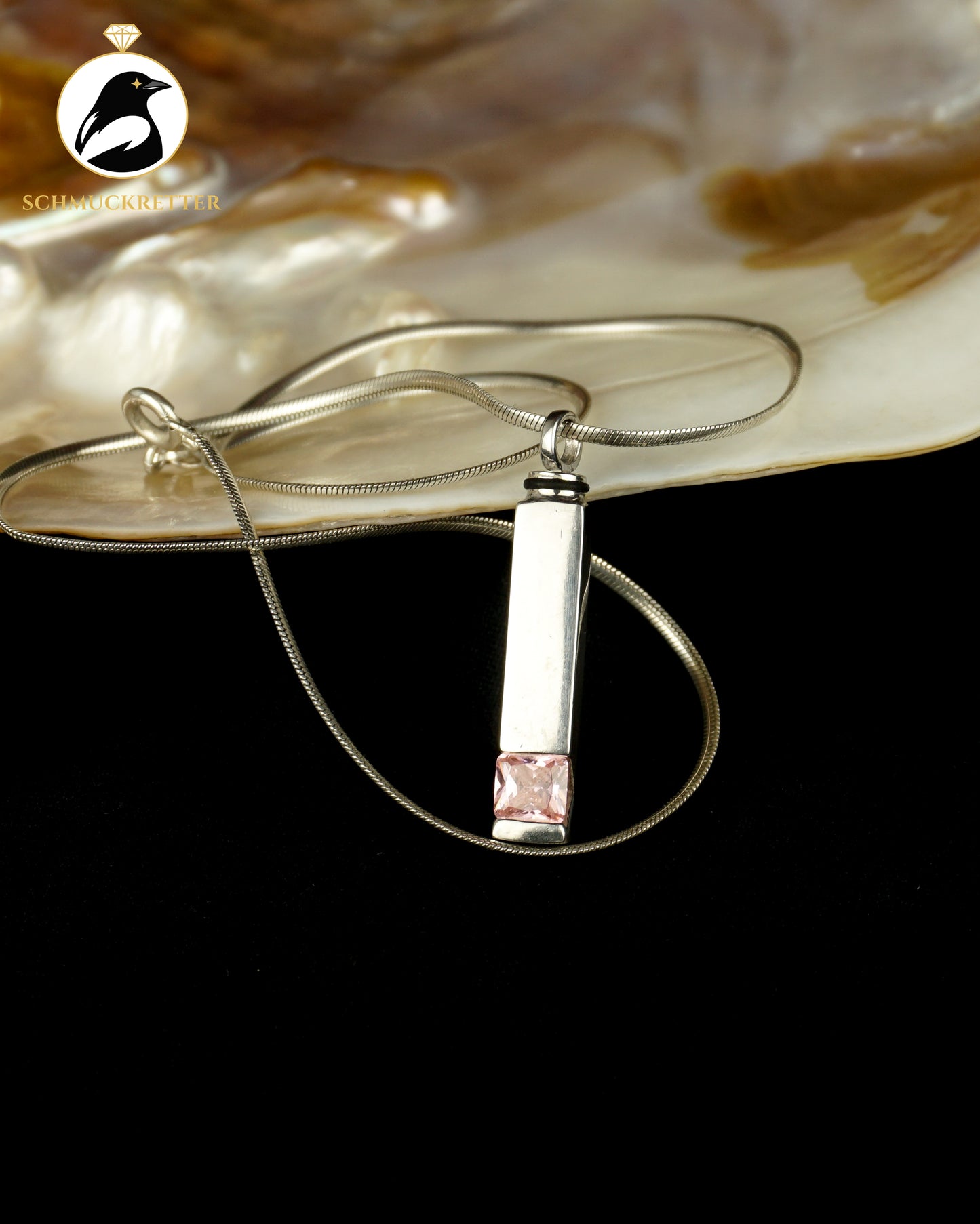 925 Silber Kette mit Geheimfach-Anhänger