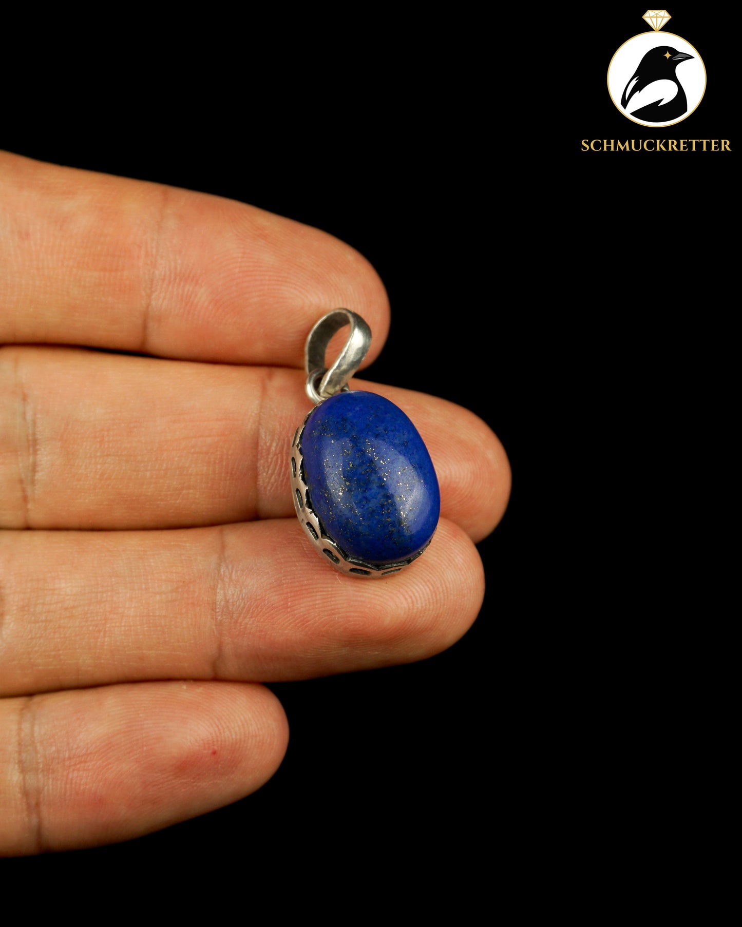 Lapislazuli-Anhänger aus 925 Silber – Kunsthandwerk aus Lateinamerika