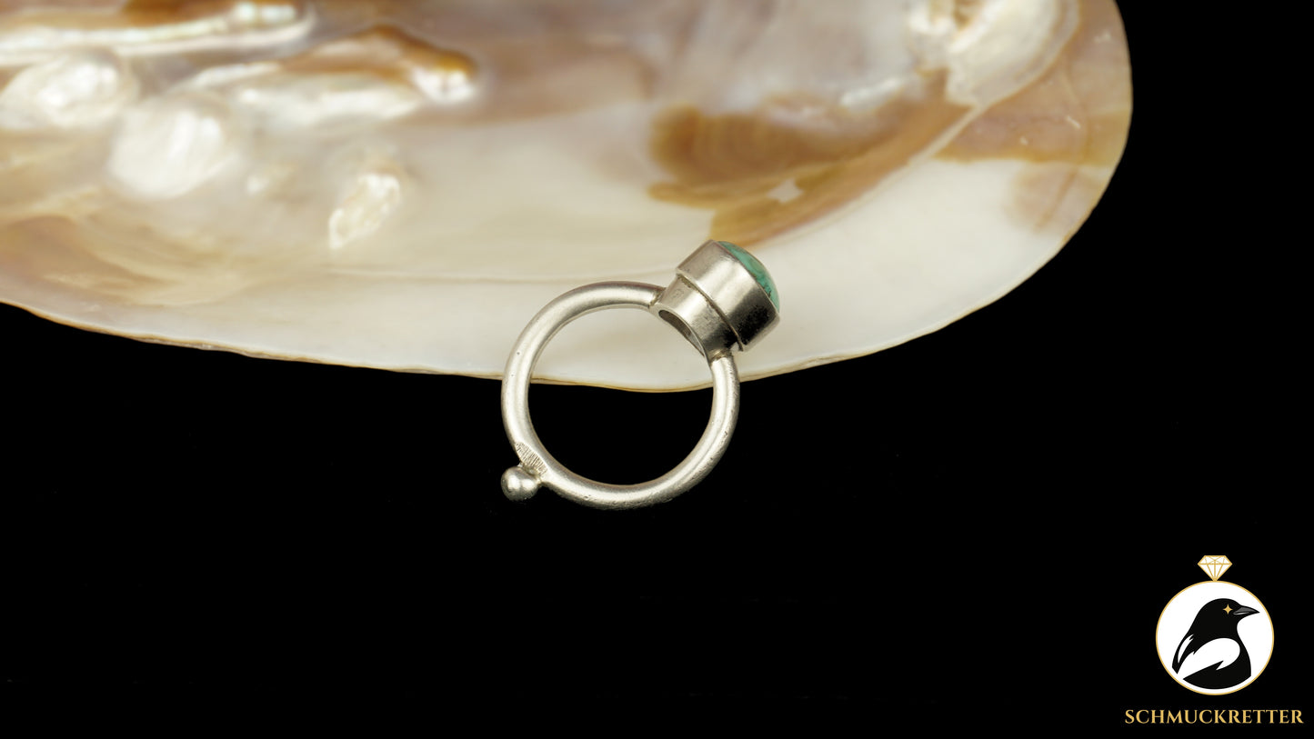 Ring aus 925 Silber mit Türkis - vermutlich Türkei, Gr. 58, SALE