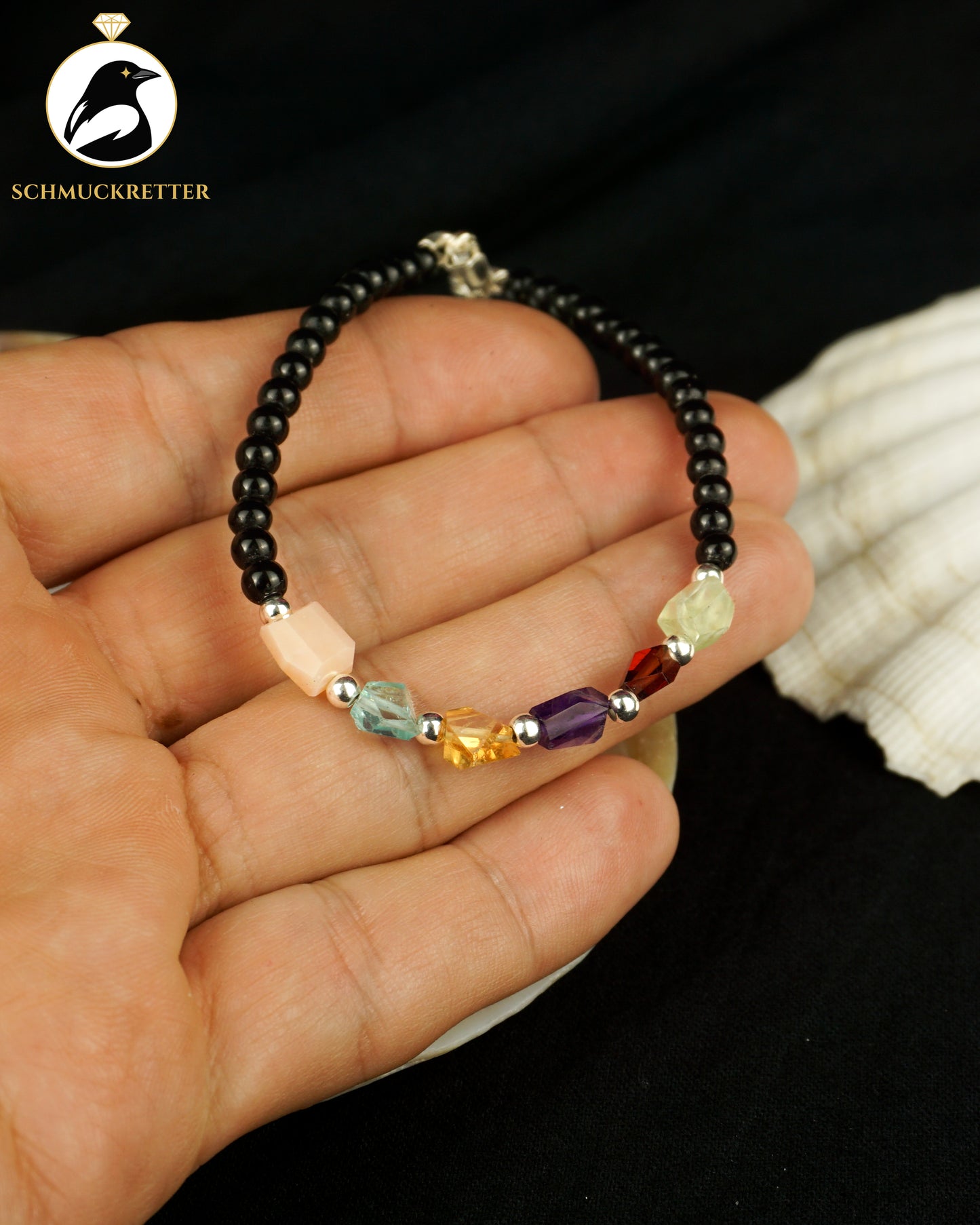 PRISMA – Multi-Edelstein-Armband mit Onyx | 925 Silber