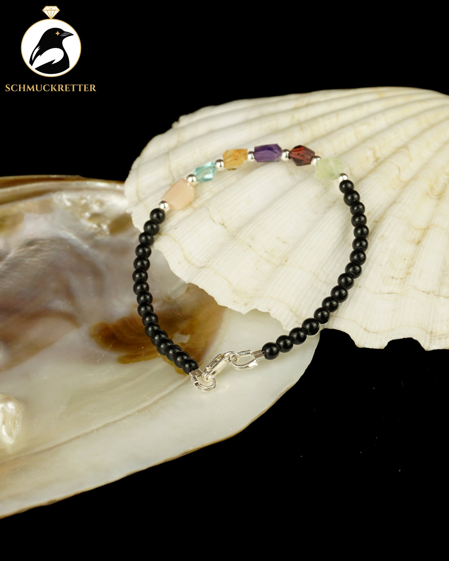 PRISMA – Multi-Edelstein-Armband mit Onyx | 925 Silber
