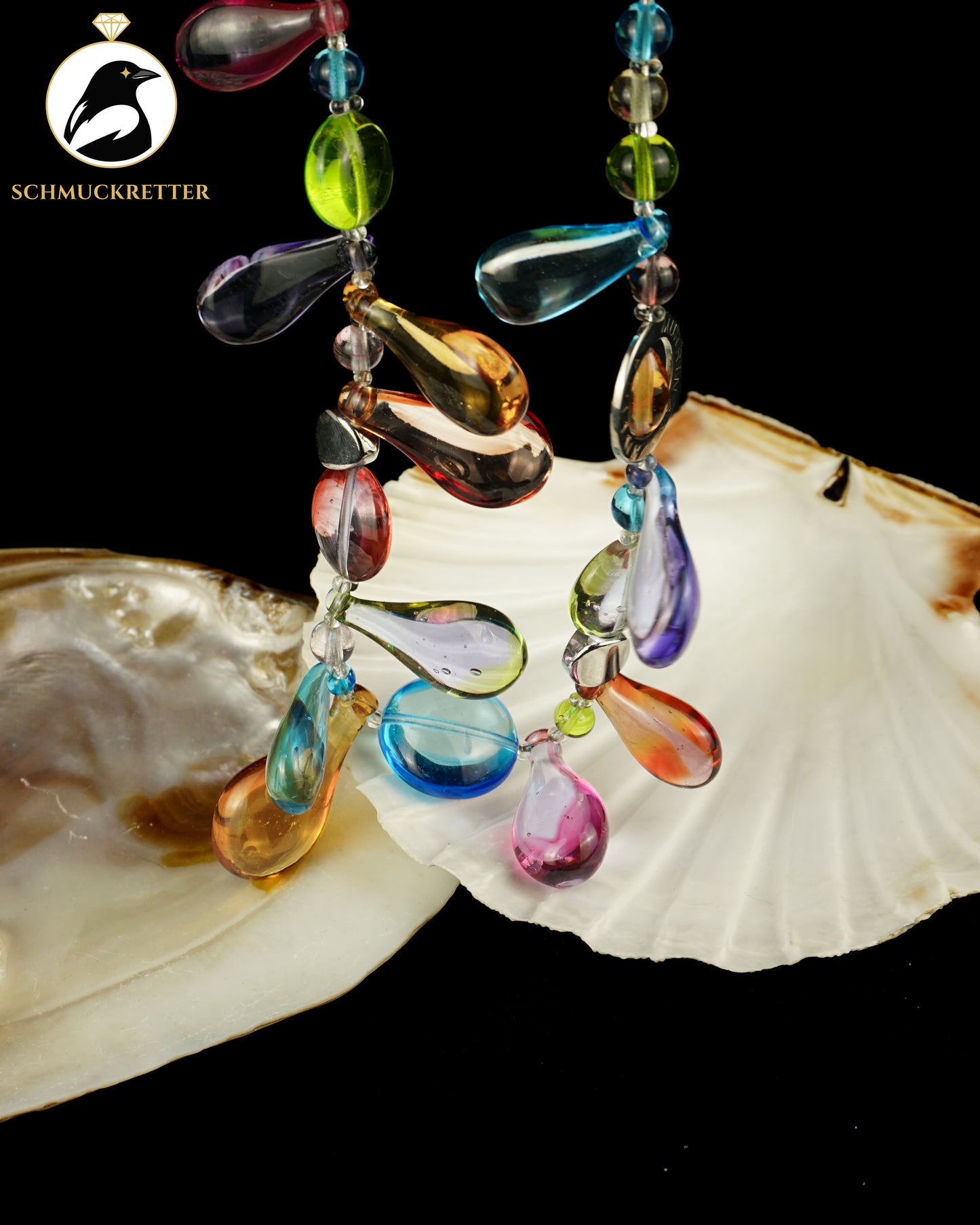 Farbentanz - Muranoglas Collier von Antica Murrina