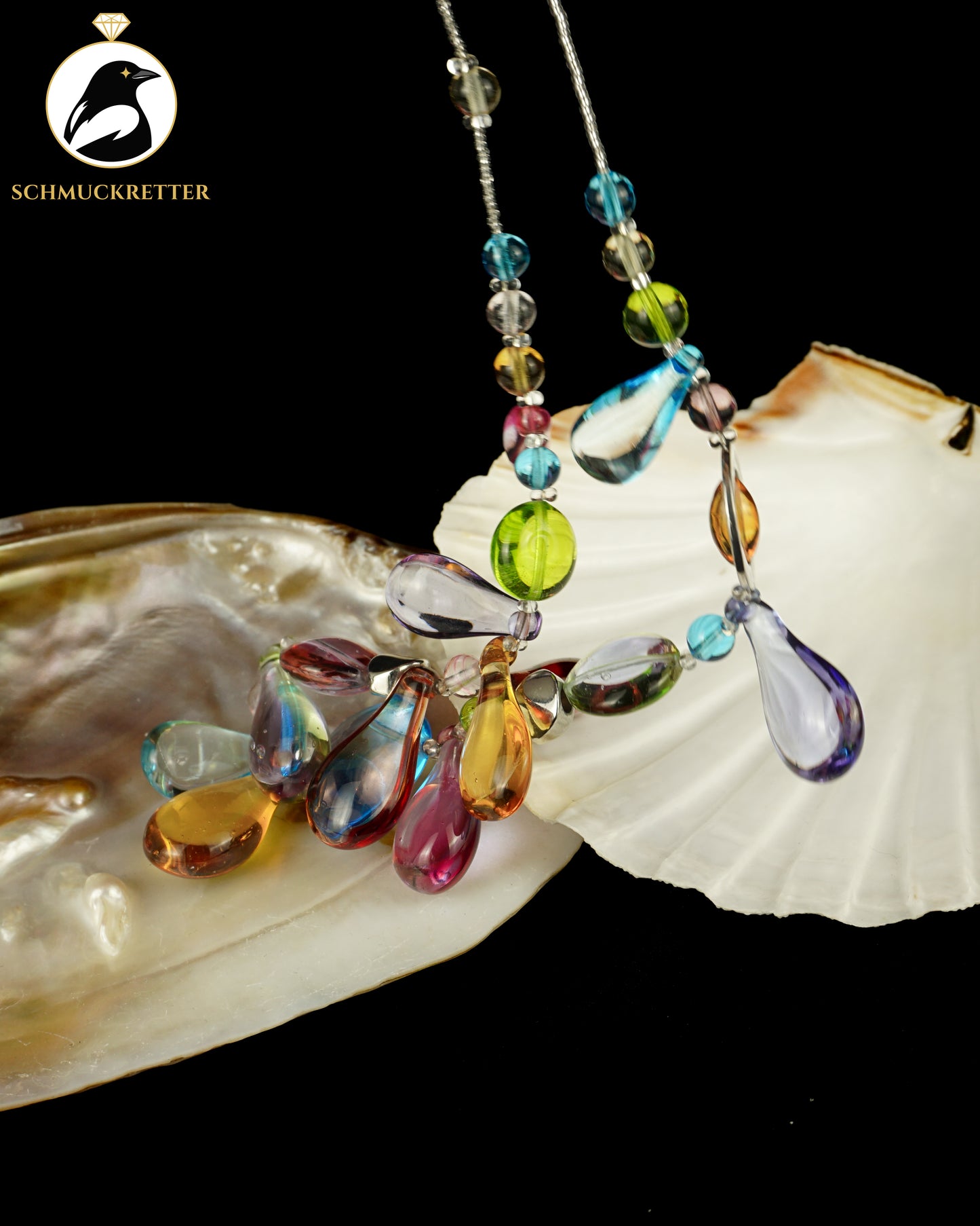 Farbentanz - Muranoglas Collier von Antica Murrina