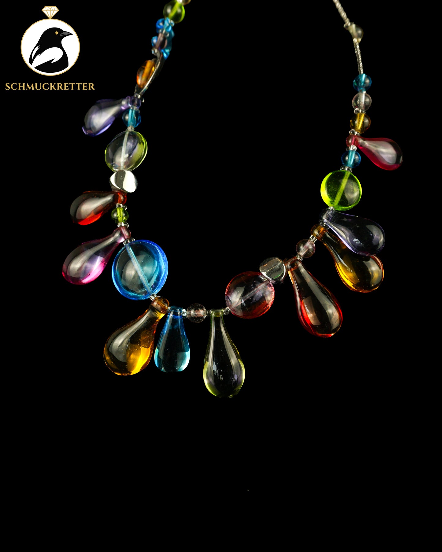 Farbentanz - Muranoglas Collier von Antica Murrina