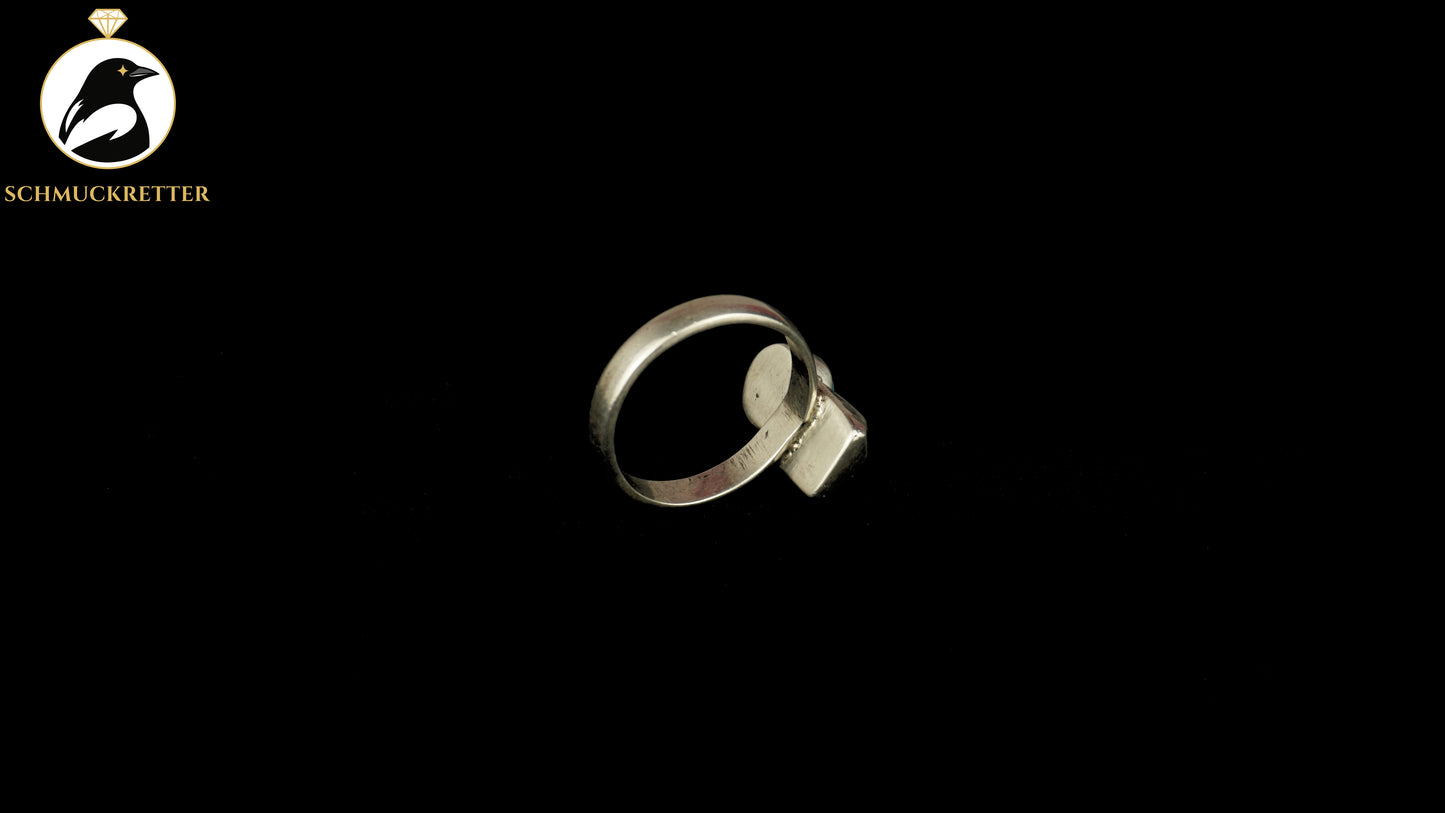 Ring aus 925 Silber mit Türkis-Howlith, Gr. 55, SALE