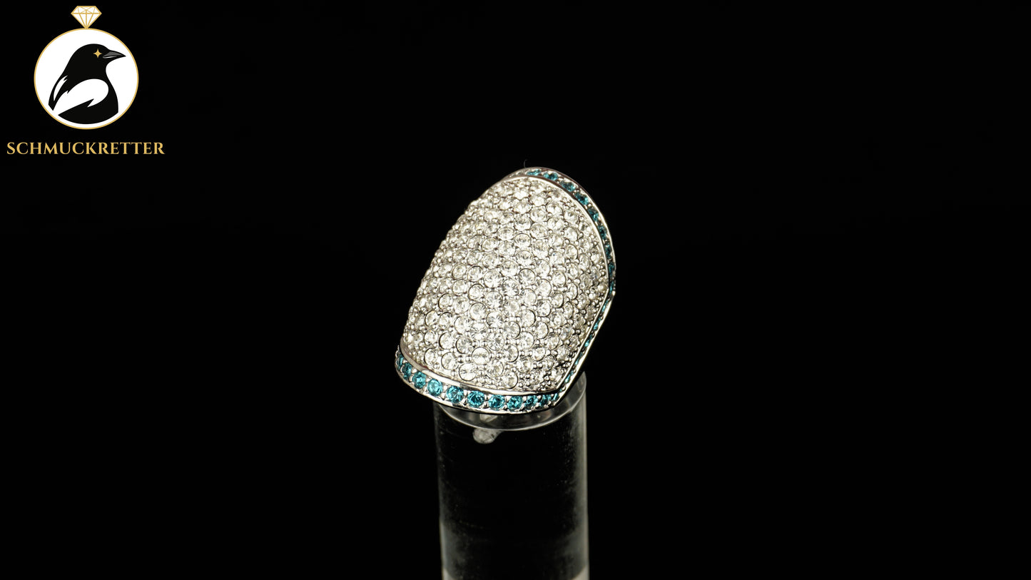 Großer Statement Ring von Harald Glööckler / Pompöös, Gr. 54, SALE