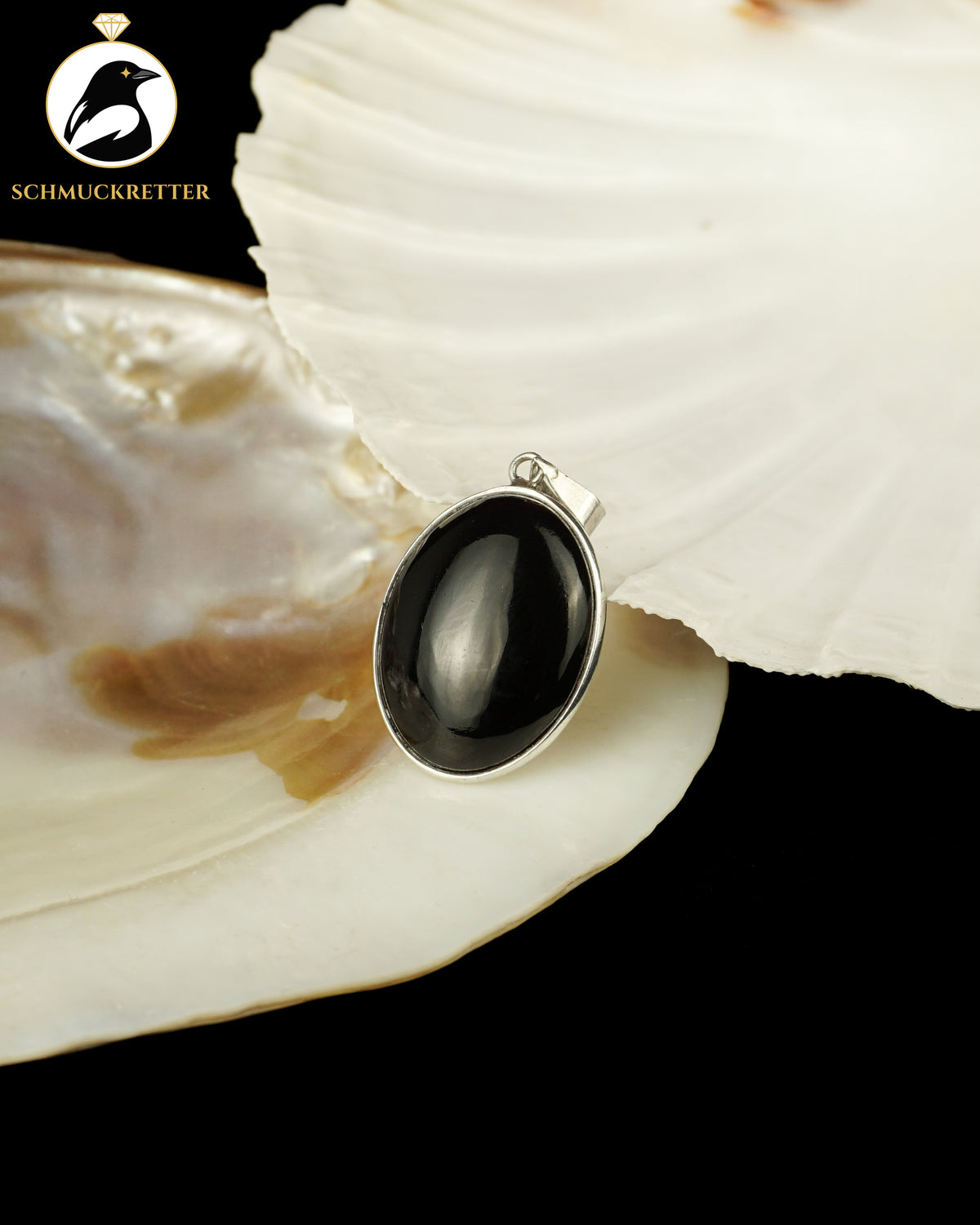 Hermann Siersbol Anhänger aus 925 Silber mit Onyx, Dänemark