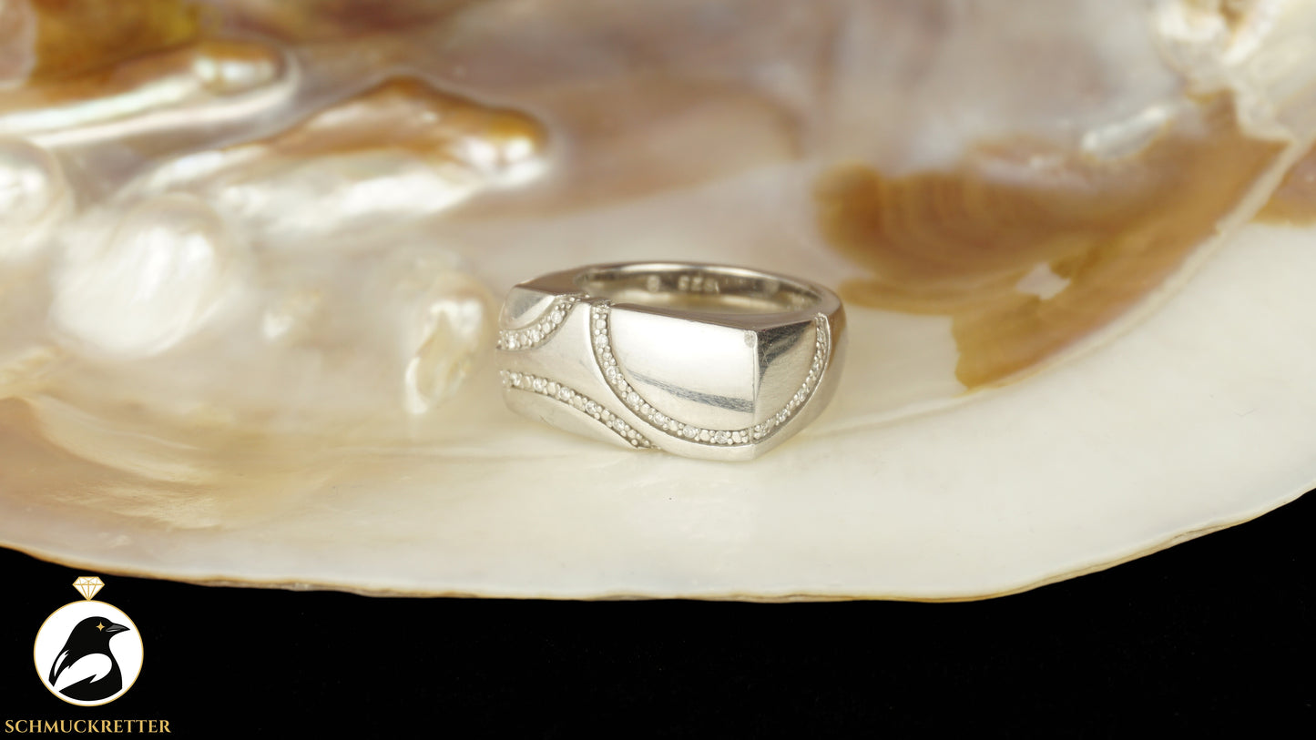 Ring aus 925 Silber mit Zirkonia - von ESPRIT, Gr. 56, SALE