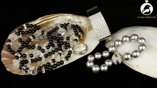 Schmuckretter Auswahl – Schwarz & silberner Glanz