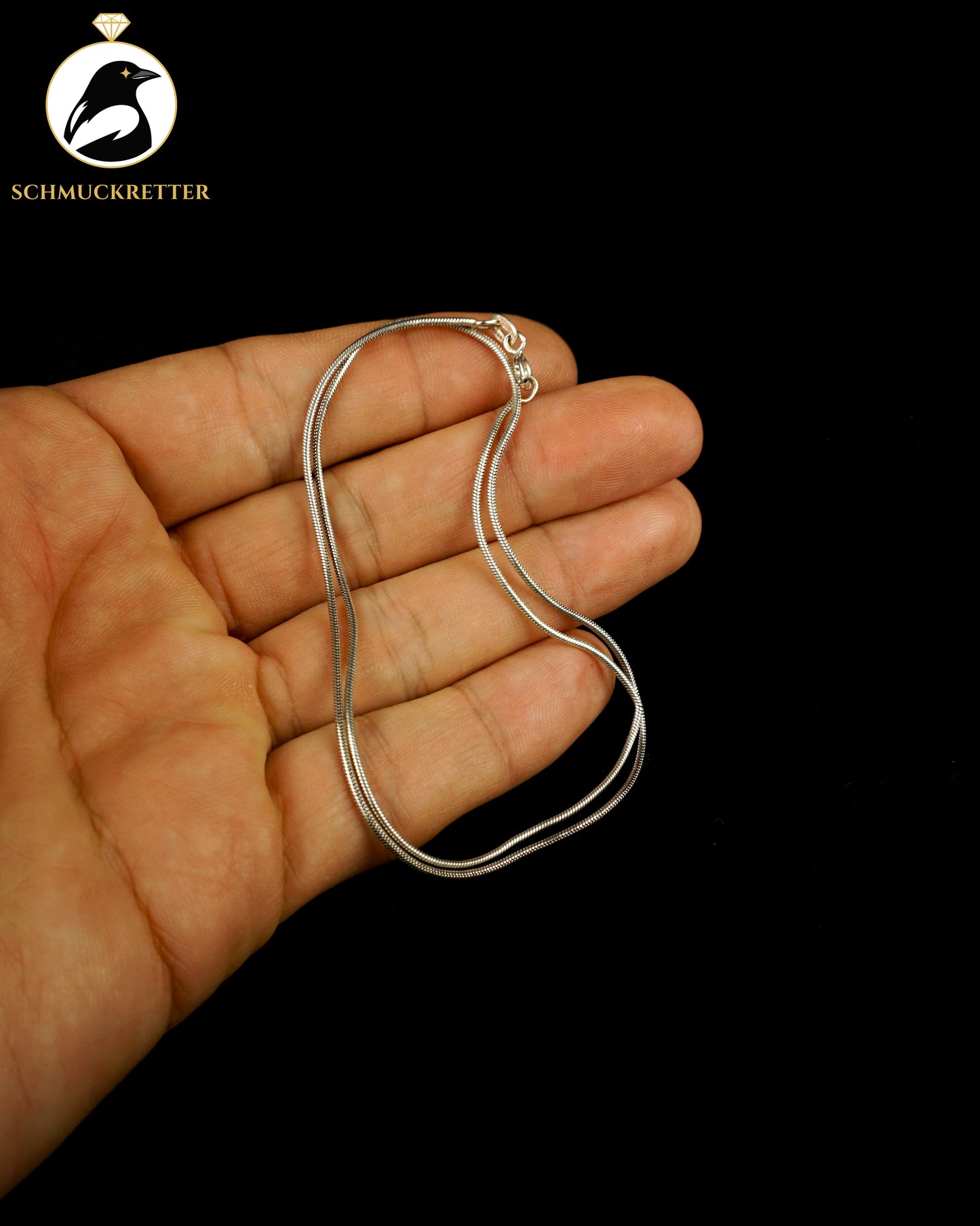 Schlangenkette aus 925 Silber, 42cm