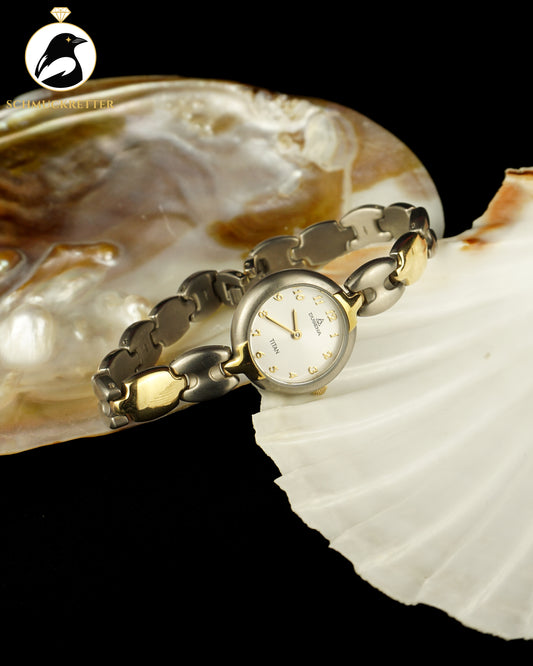 Dugena Damen Uhr aus Titan, bicolor, SALE