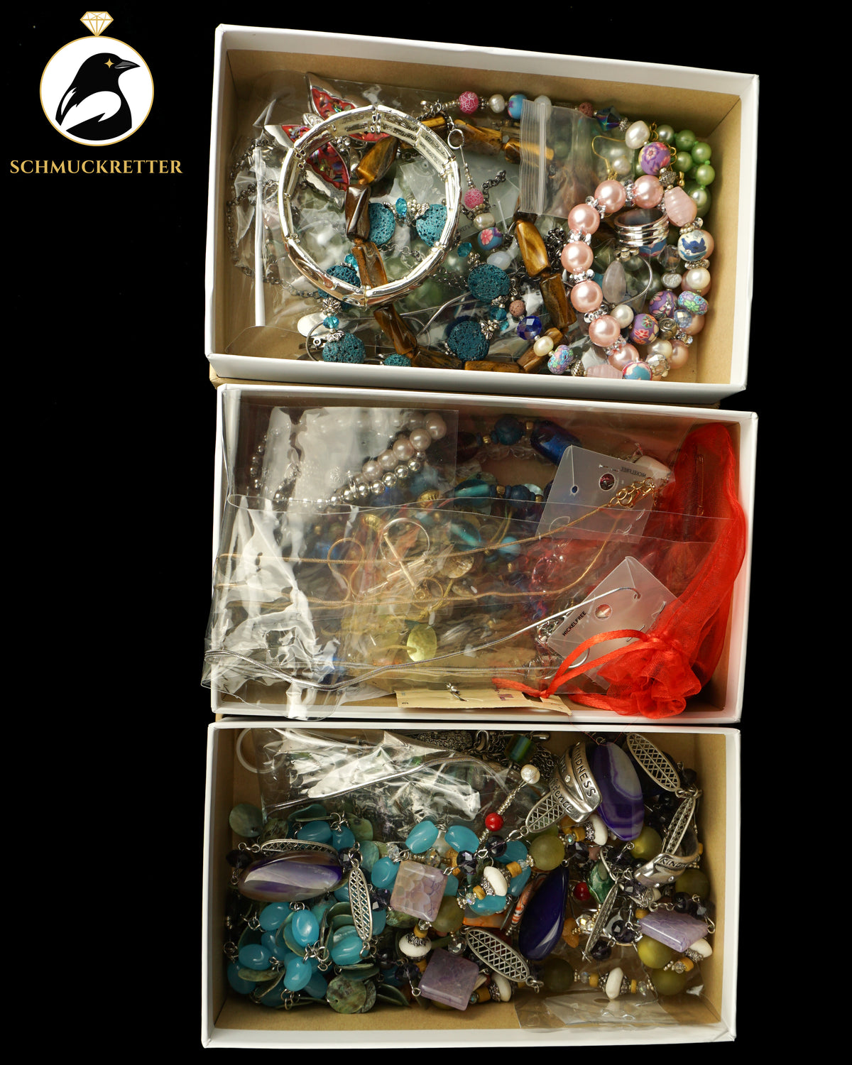🩷 Funkelbox ROSA – Das Modeschmuck-Eldorado
