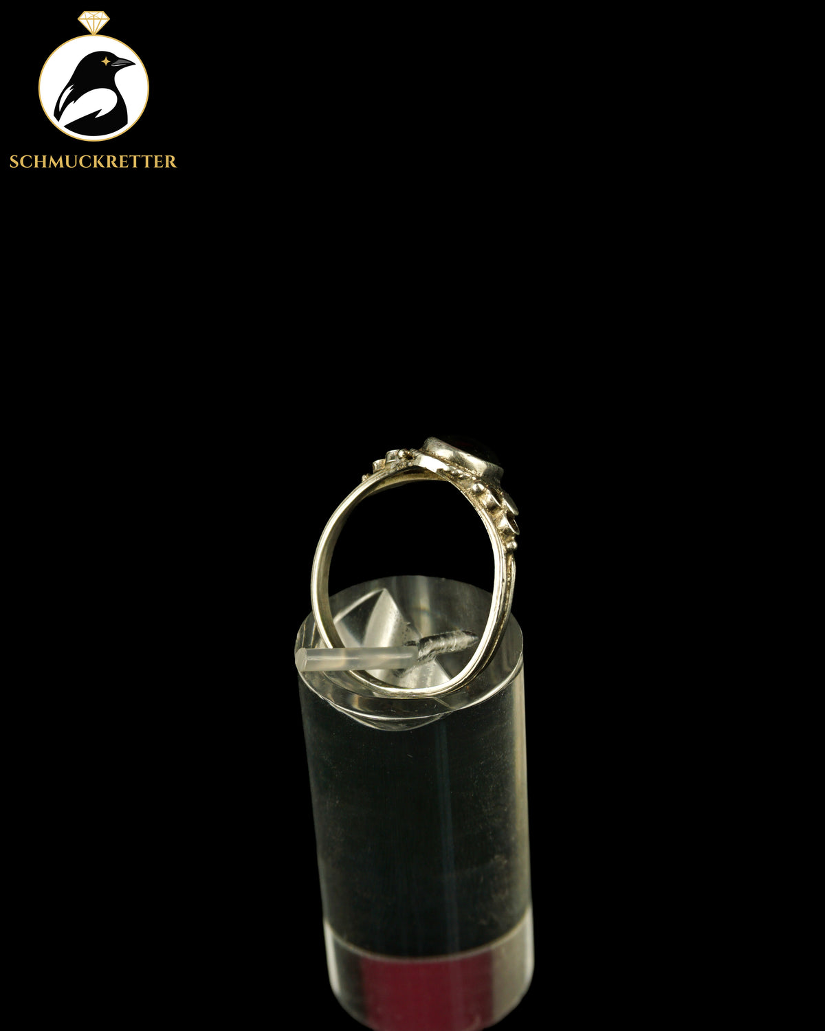 925 Silber Ring mit Sterndiopsid, Gr. 56