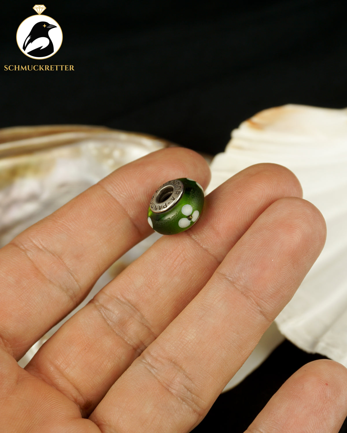 Pandora - Muranoglas Charm mit 925 Silber