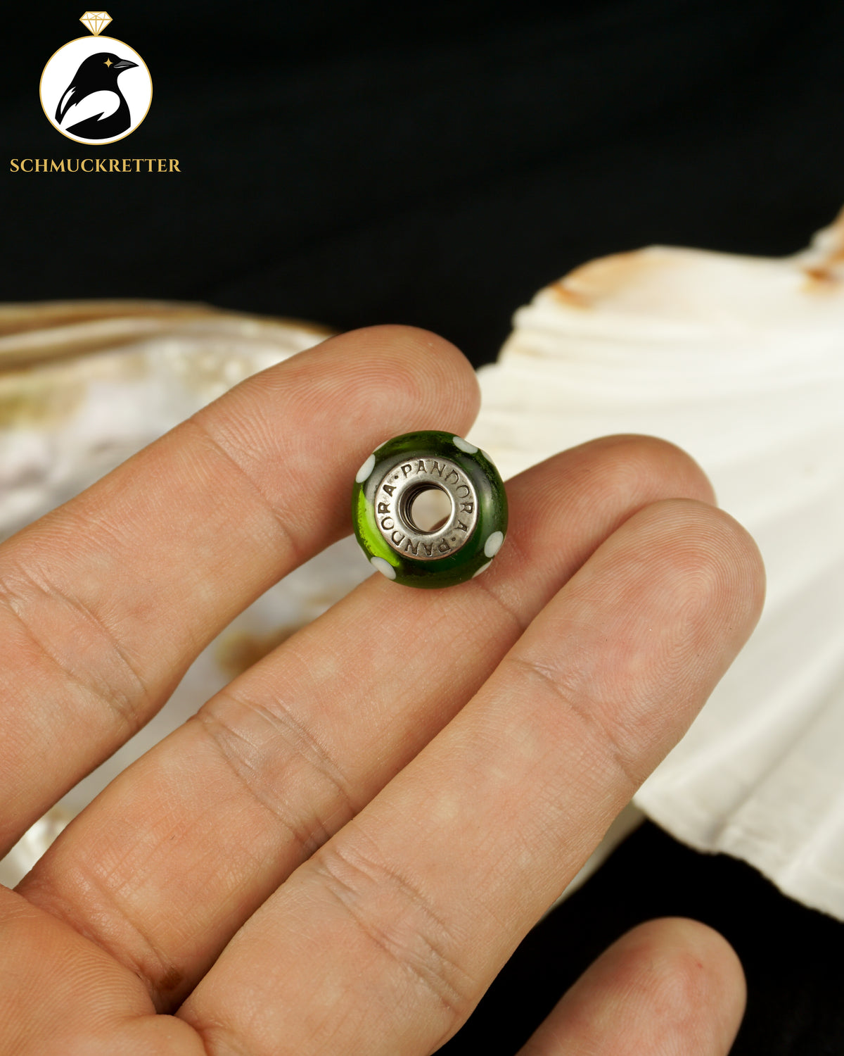 Pandora - Muranoglas Charm mit 925 Silber