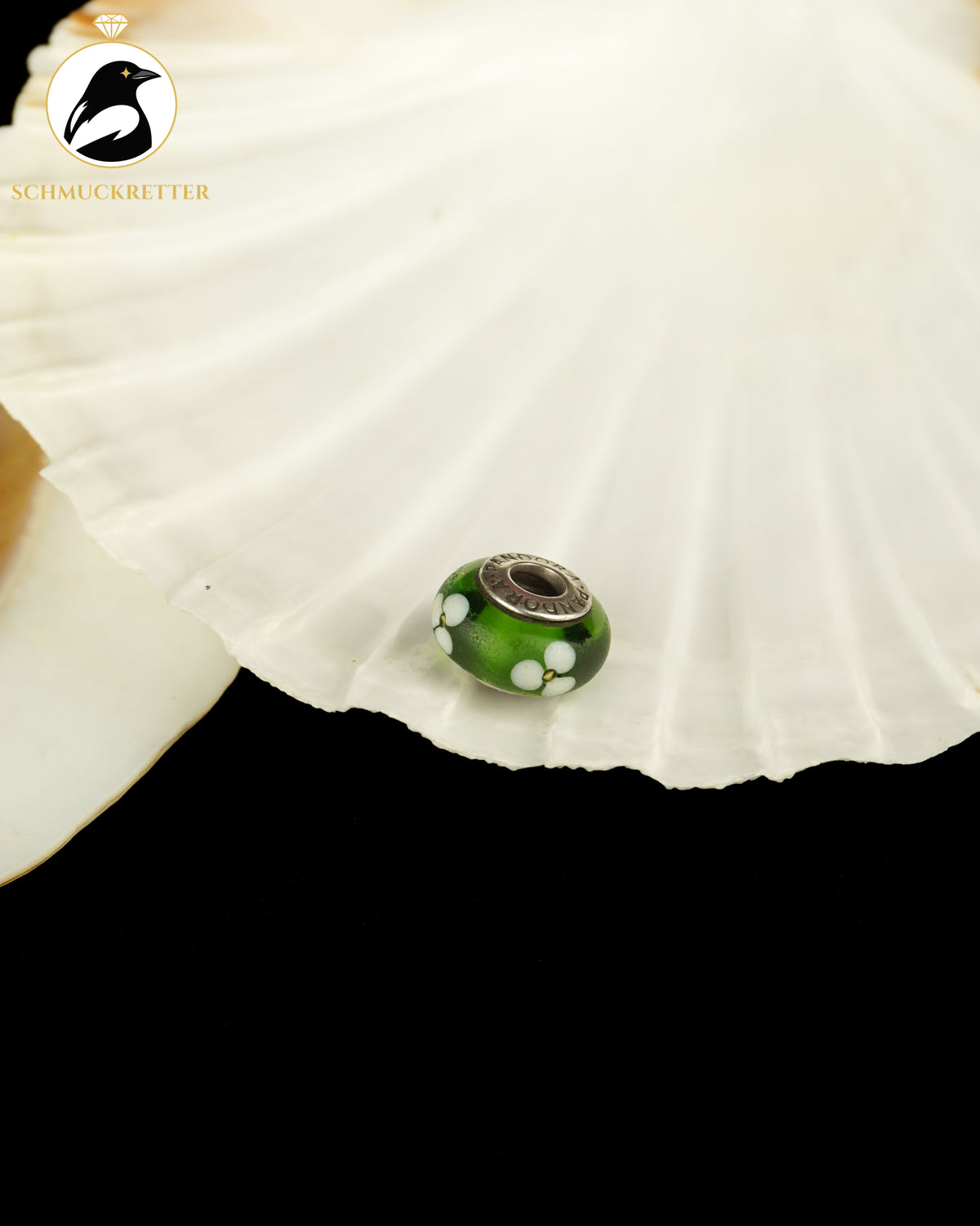 Pandora - Muranoglas Charm mit 925 Silber