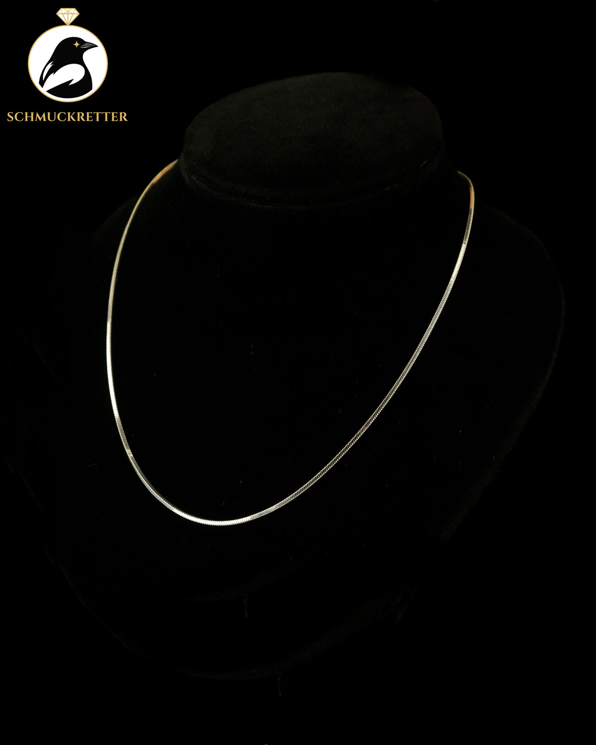 Viereckige Schlangenkette aus 925 Silber | Italien, 45cm