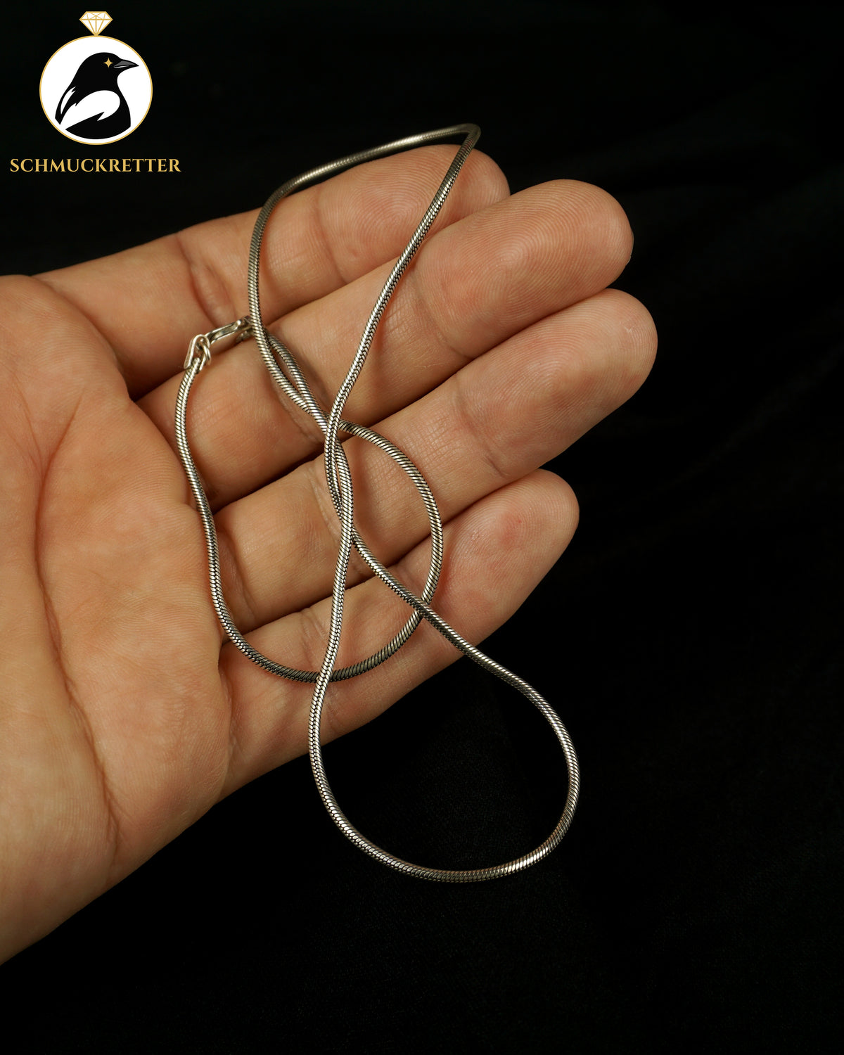 925 Silber Schlangenkette, 43,5cm