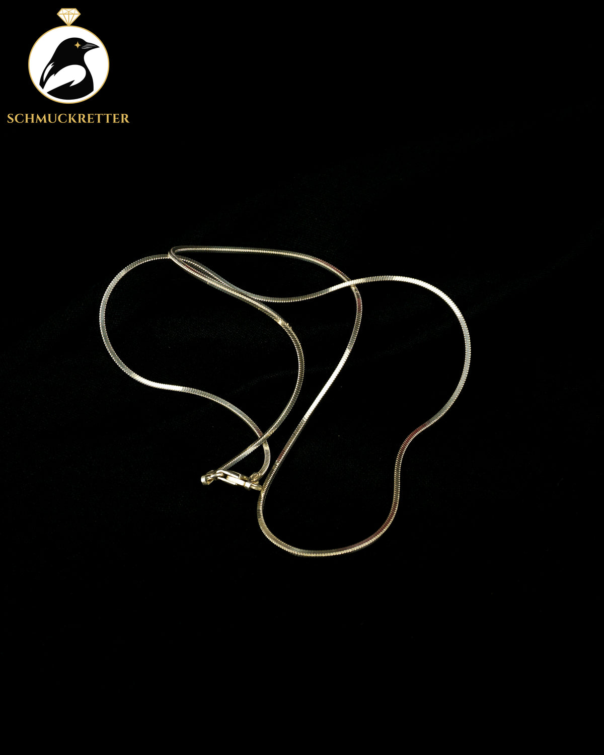 Viereckige Schlangenkette aus 925 Silber | Italien, 45cm