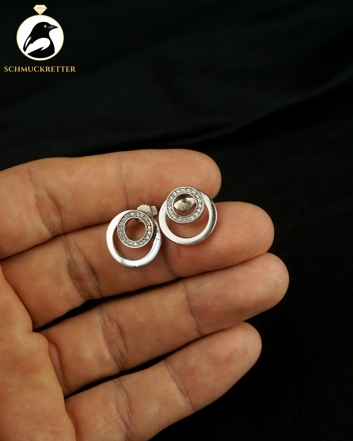 JETTE Ohrstecker mit Zirkonia in 925 Silber