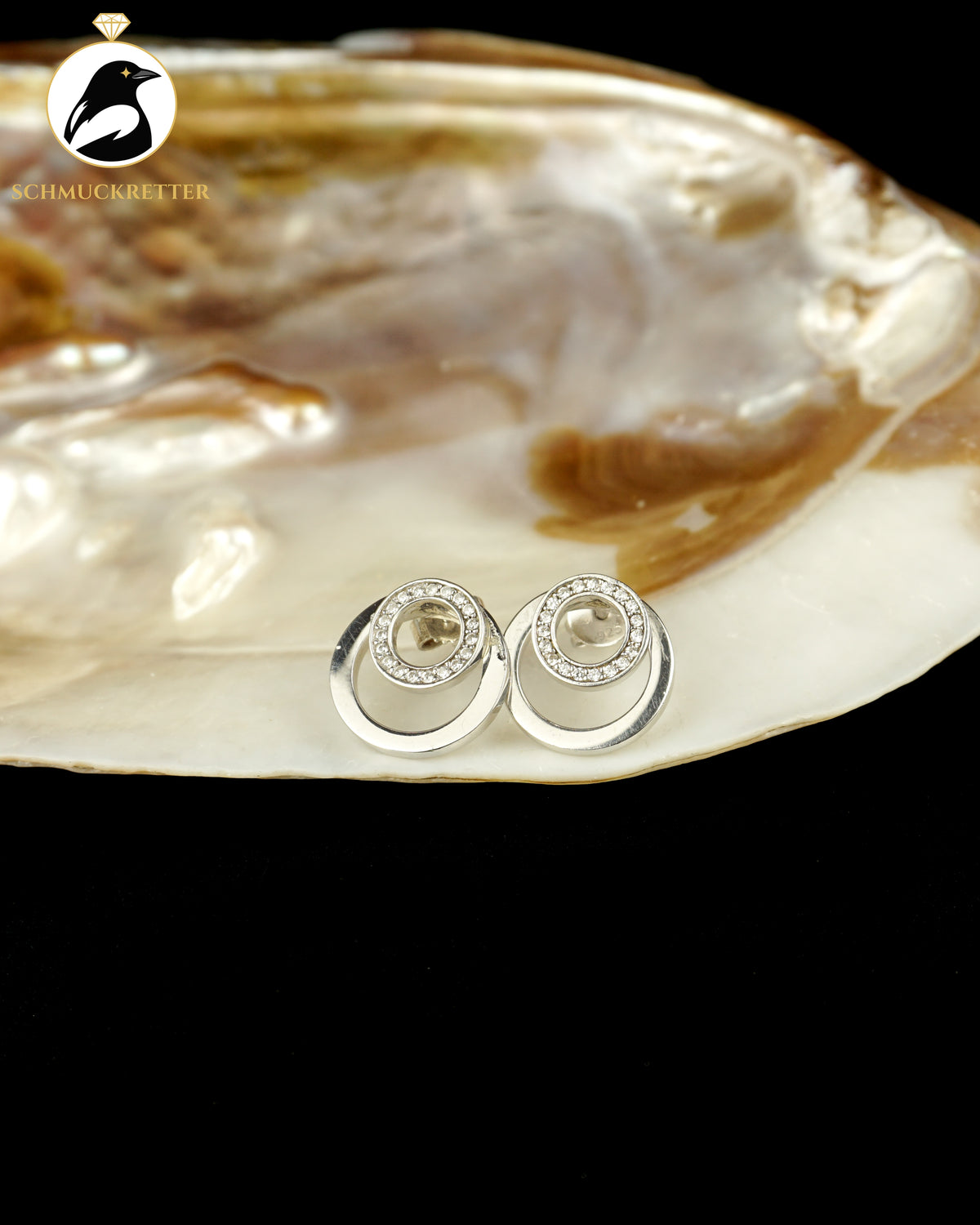 JETTE Ohrstecker mit Zirkonia in 925 Silber