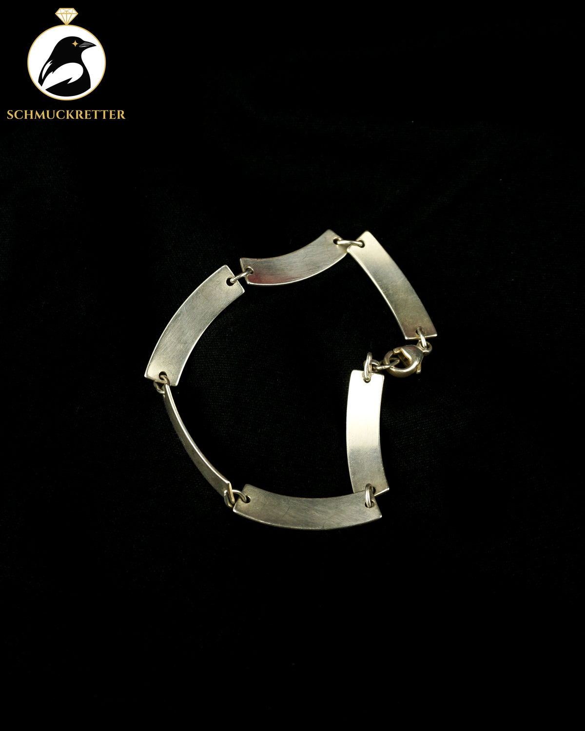 Wellenarmband aus 925 Silber, 18cm