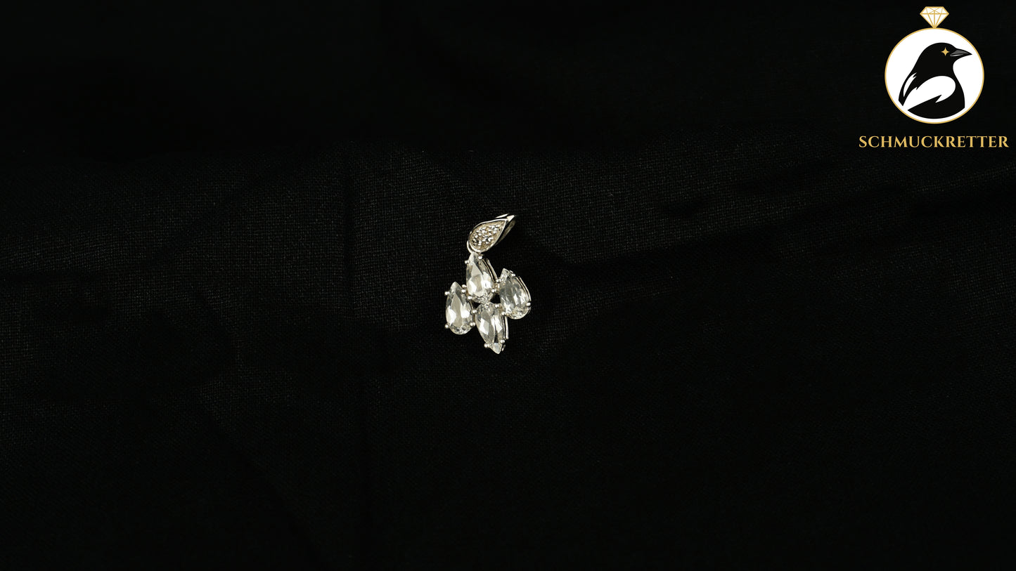 Anhänger aus 925 Silber mit weißem Topas, SALE