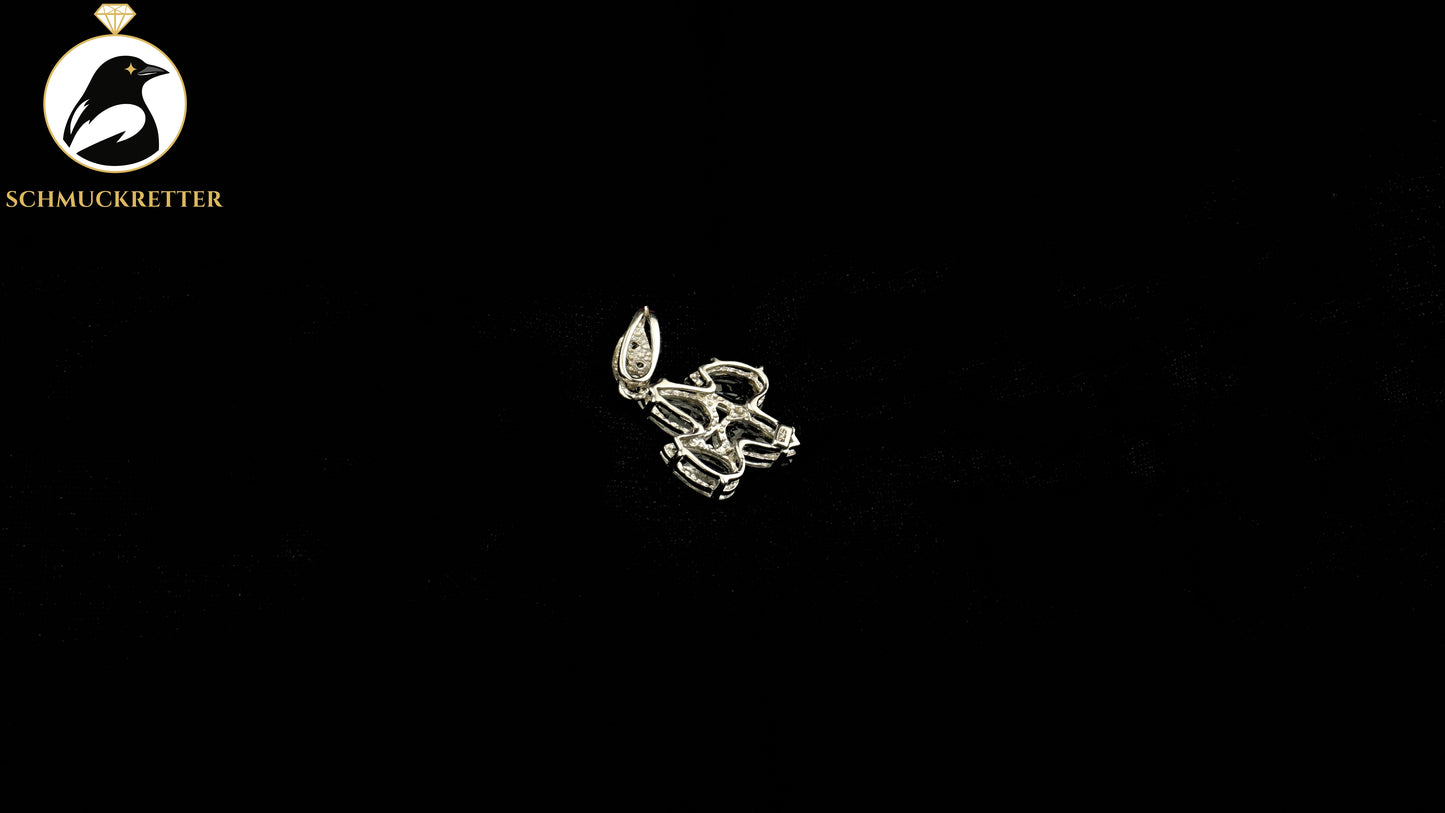 Anhänger aus 925 Silber mit weißem Topas, SALE