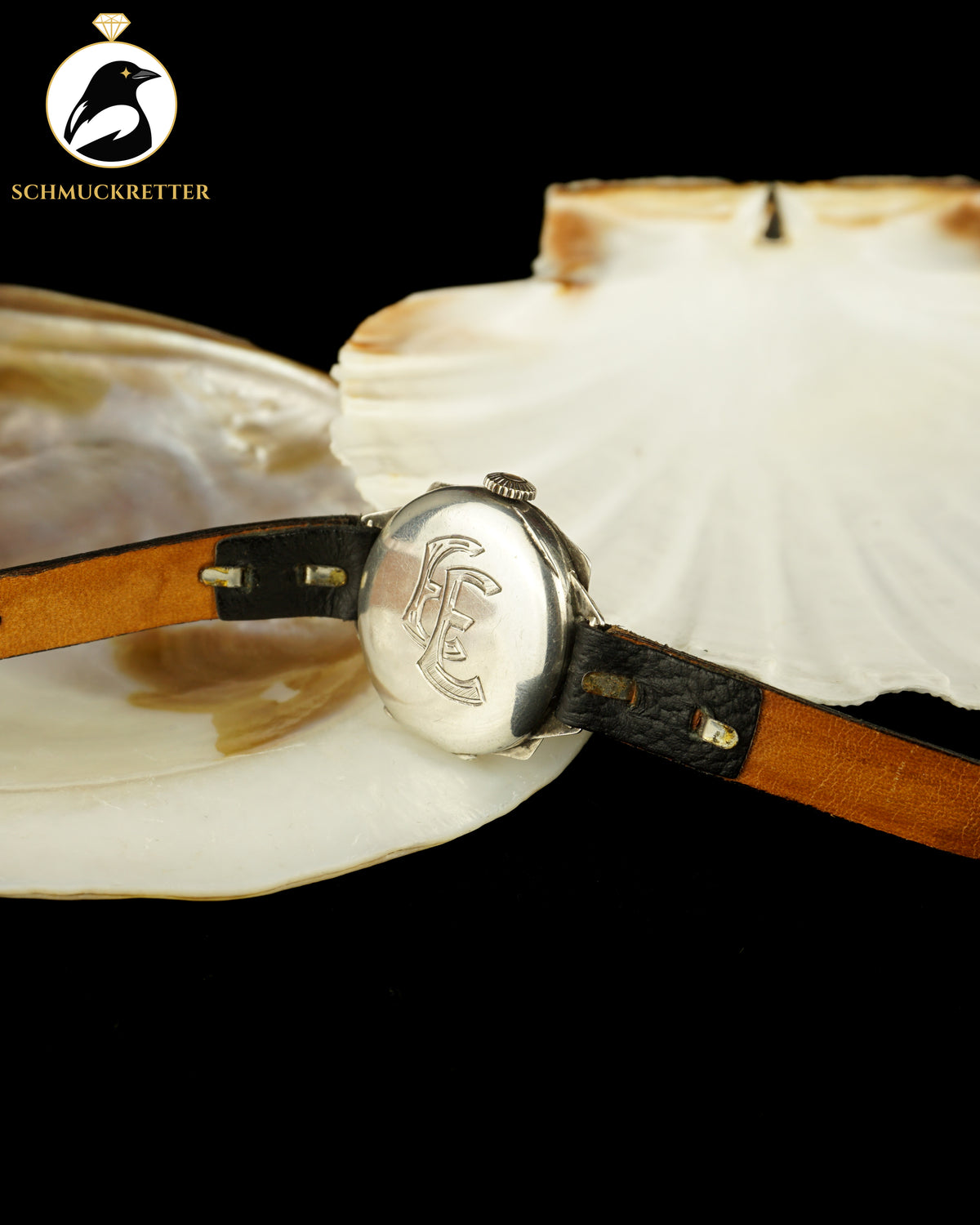 Zeitlose Eleganz – Antike Art-déco-Armbanduhr aus 800er Silber (defekt)