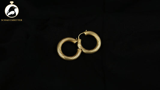 Creolen aus 333 Gelbgold - 2,5cm