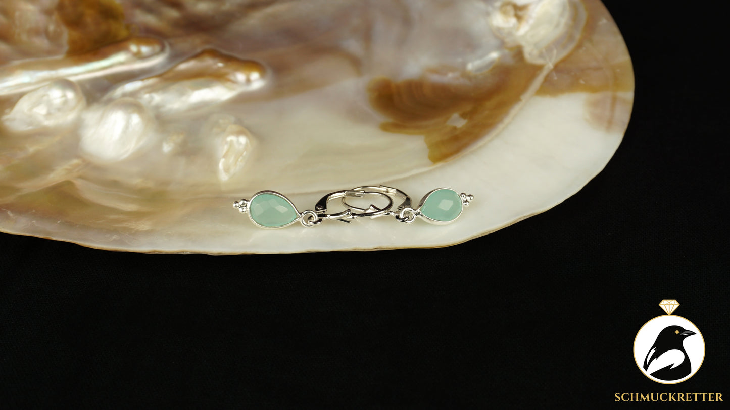 Chalcedon Ohrringe aus 925 Silber