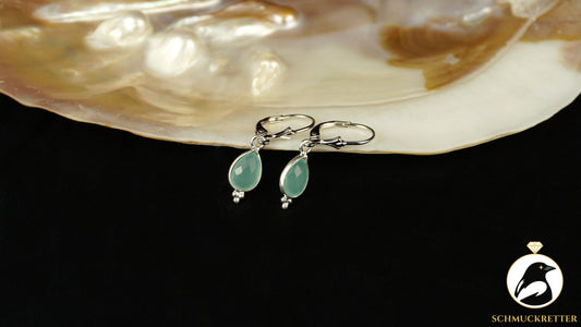 Chalcedon Ohrringe aus 925 Silber