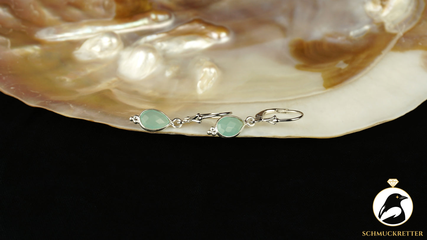 Chalcedon Ohrringe aus 925 Silber