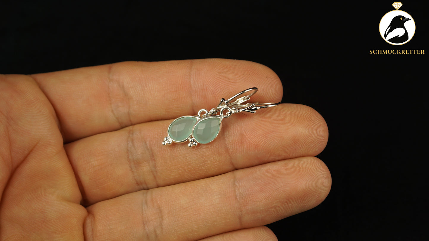 Chalcedon Ohrringe aus 925 Silber