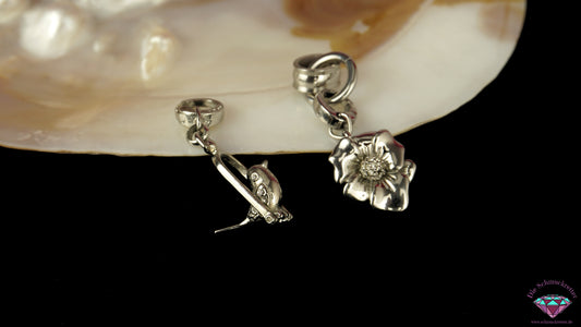 Set von Fossil, Charms mit Carrier - Vogel & Blume, Edelstahl