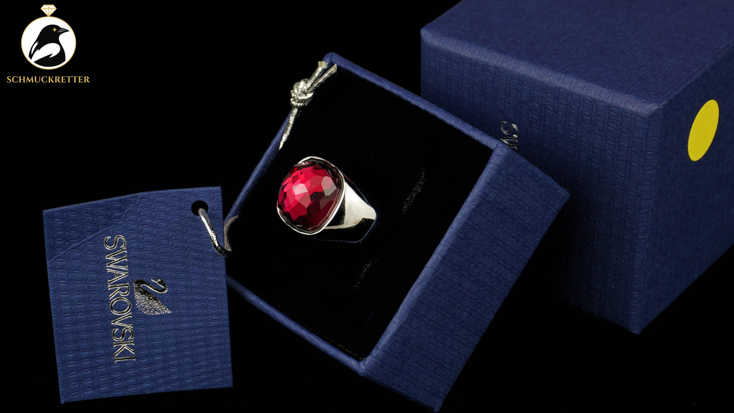 Swarovski Ring mit pinkem Kristall, neu & ungetragen - Gr. 52, SALE