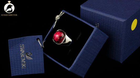 Swarovski Ring mit pinkem Kristall, neu & ungetragen - Gr. 52, SALE