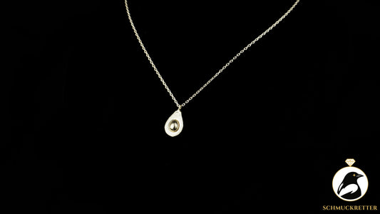 Avocado-Collier von Estella Bartlett, versilbert - mit Originalverpackung, SALE