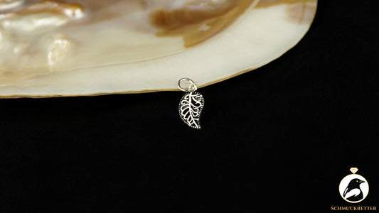 Anhänger Blatt aus 925 Silber