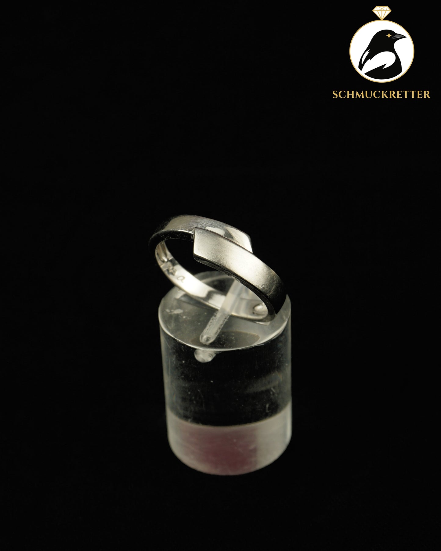 Halbmattierter 925 Silber Ring, Gr. 58