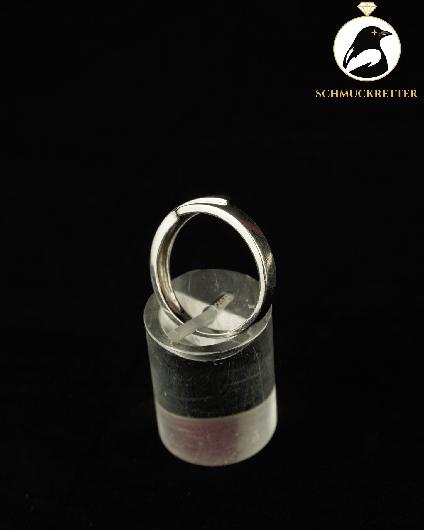 Halbmattierter 925 Silber Ring, Gr. 58