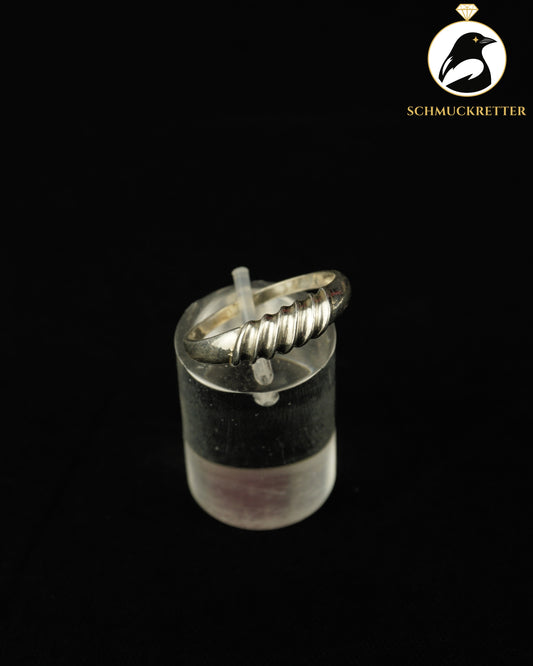 Rillen-Ring aus 925 Silber, Gr. 59
