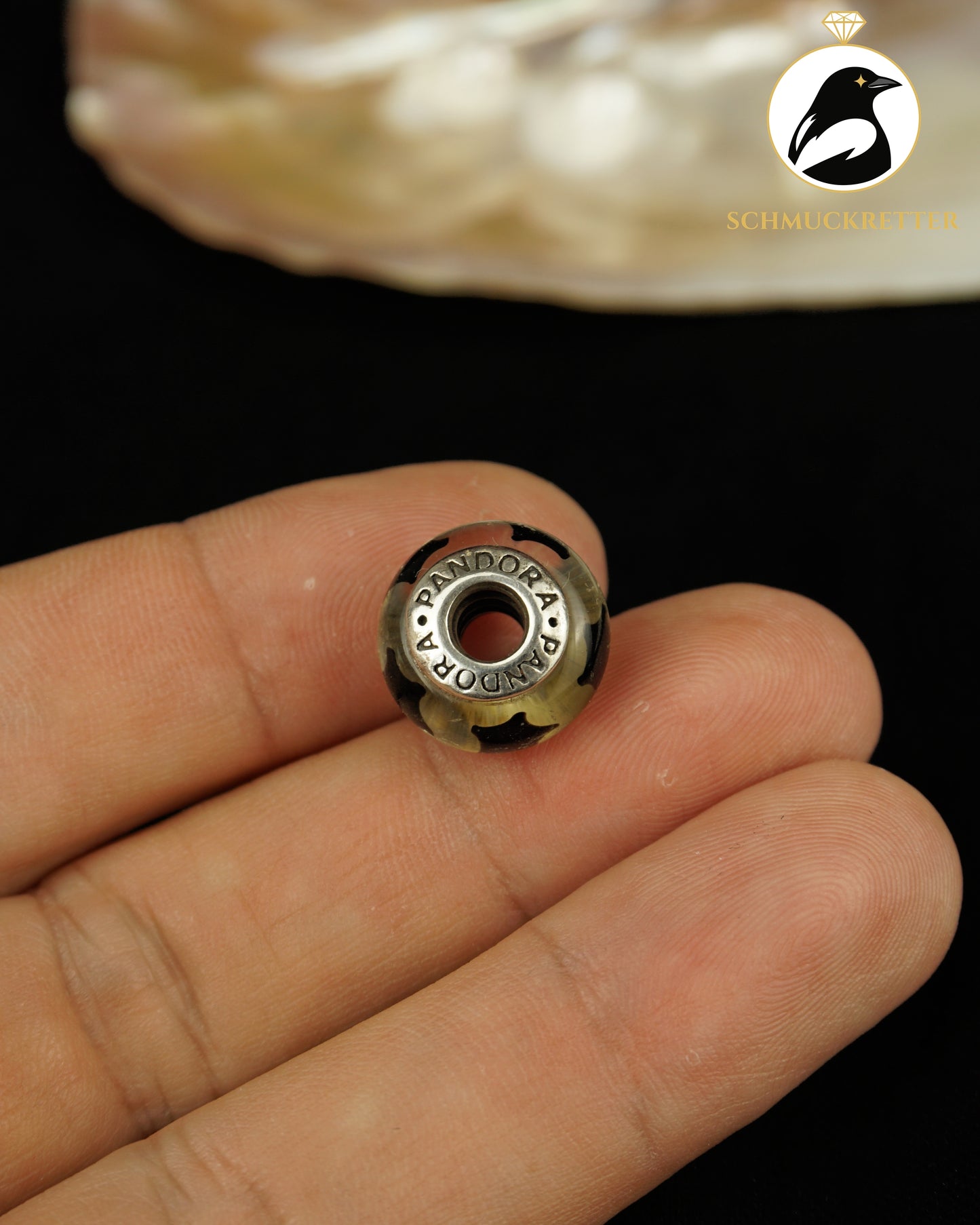 Pandora: 925 Silber Muranoglas Charm